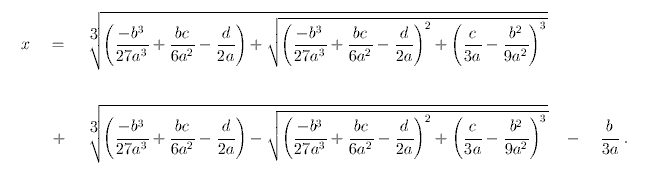 The Cubic Formula 6377